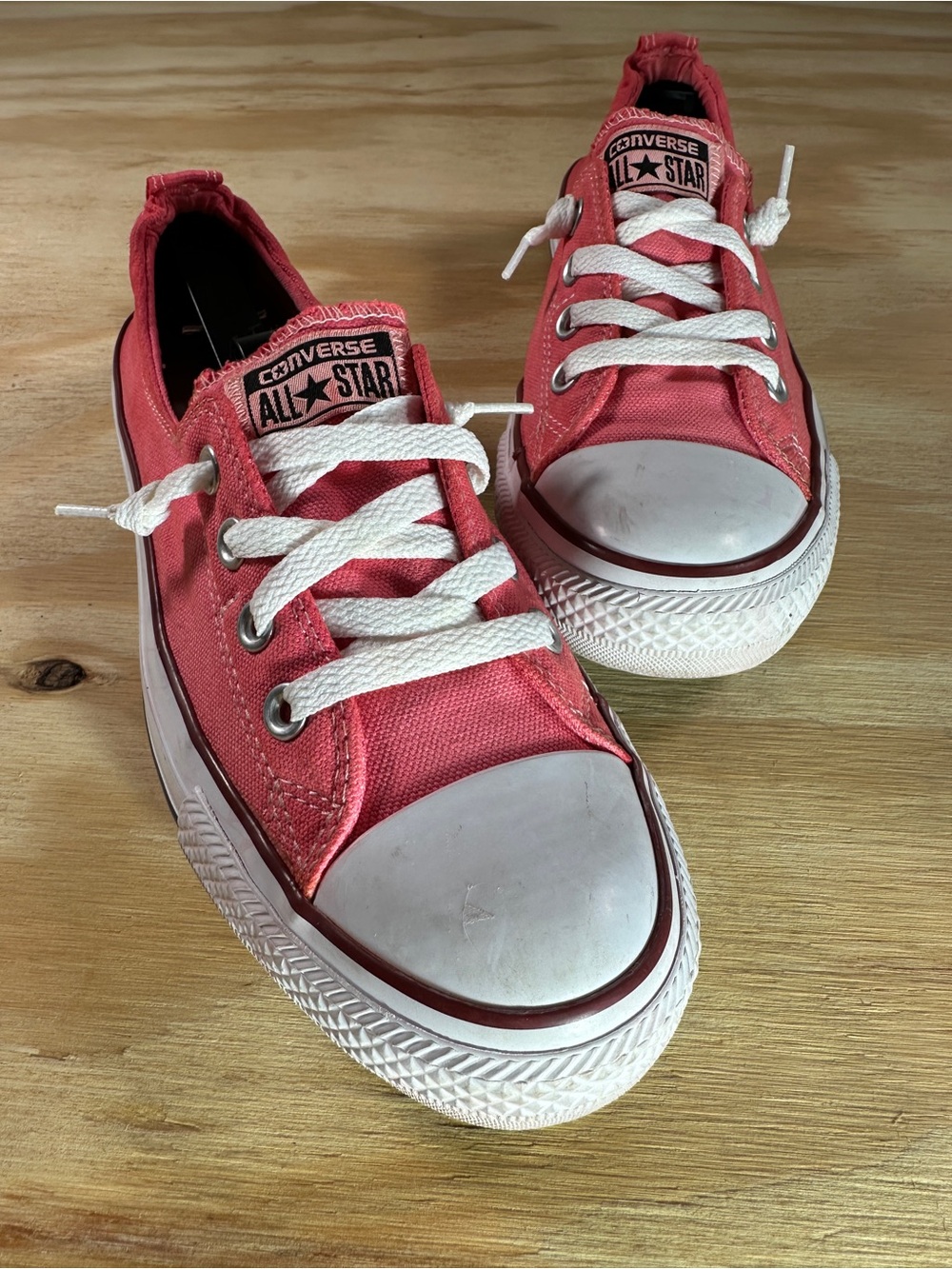 Converse Pink Low-Top Canvas Sneakers